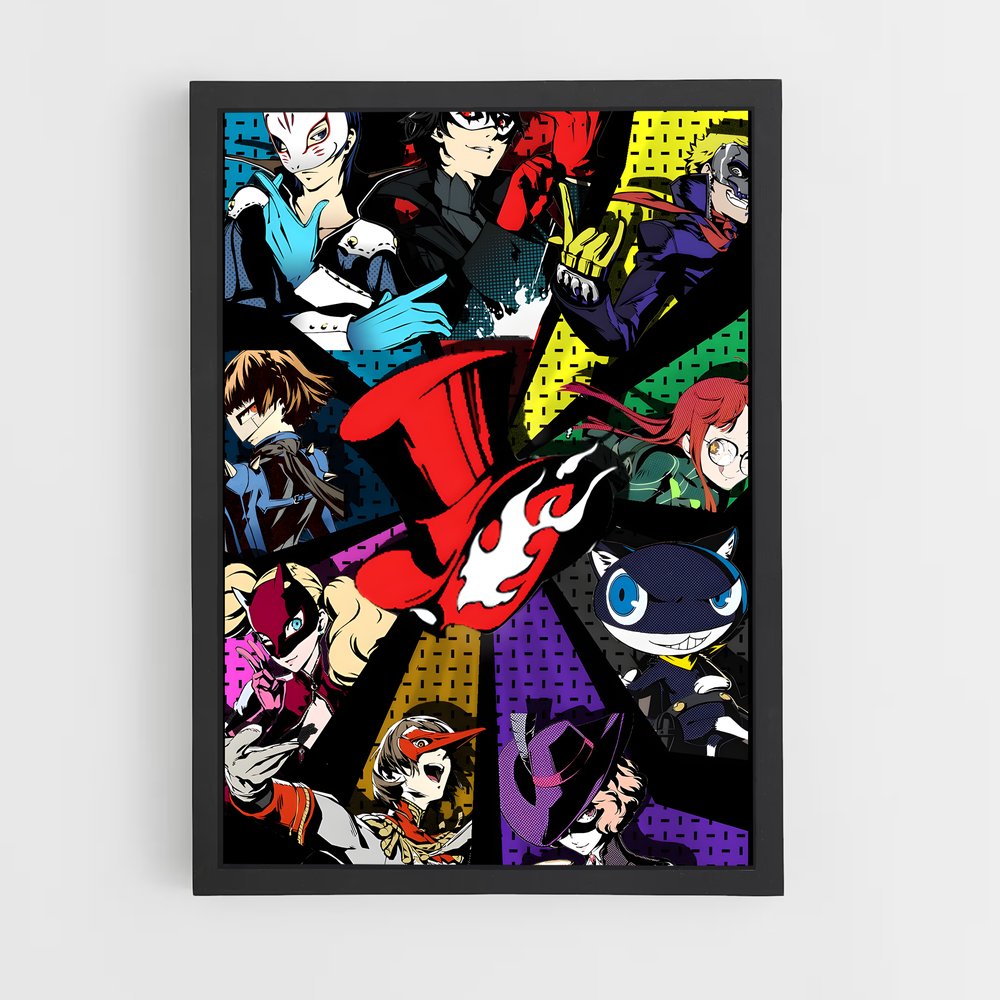 Poster Phantom Thieves – affiche Persona 5 (vue 2)